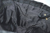 Authentic CHANEL New Travel Line Shoulder Tote Bag Nylon Leather Black 4538J