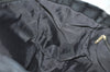 Authentic CHANEL New Travel Line Shoulder Tote Bag Nylon Leather Black 4538J