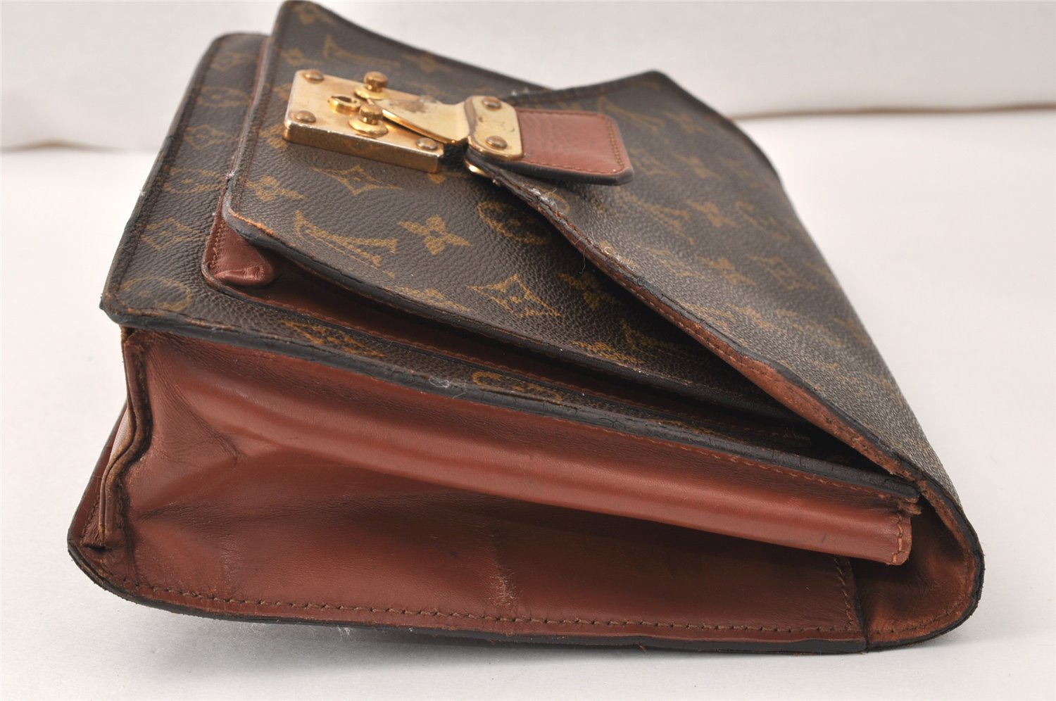 Authentic Louis Vuitton Monogram Monceau 2Way Hand Bag M51187 Junk 4538K