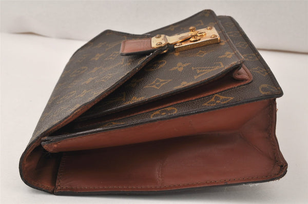 Authentic Louis Vuitton Monogram Monceau 2Way Hand Bag M51187 Junk 4538K