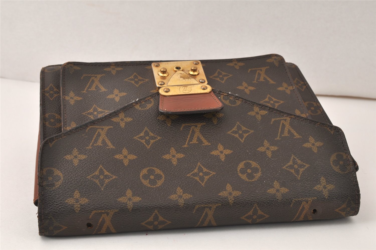Authentic Louis Vuitton Monogram Monceau 2Way Hand Bag M51187 Junk 4538K
