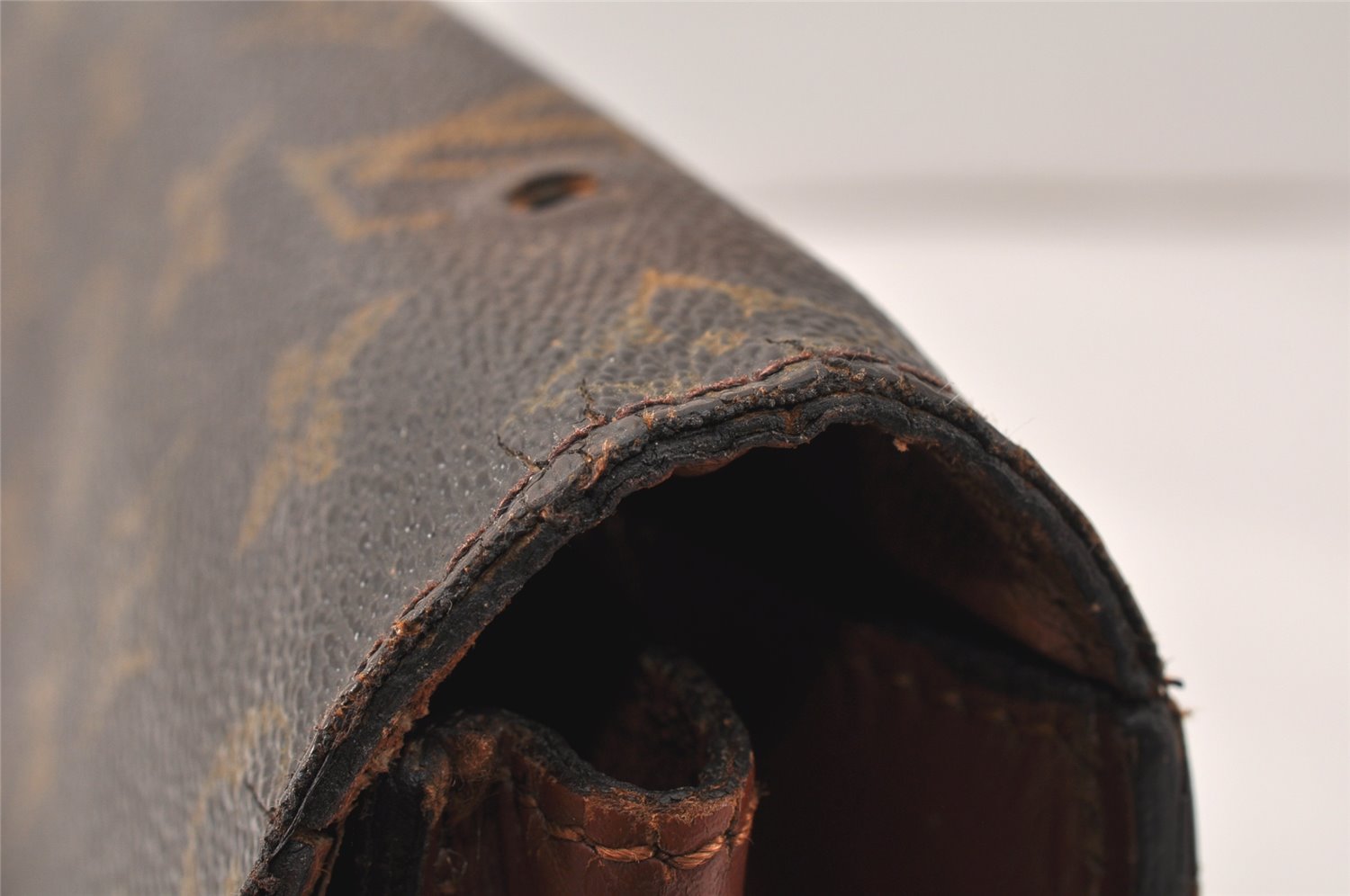 Authentic Louis Vuitton Monogram Monceau 2Way Hand Bag M51187 Junk 4538K