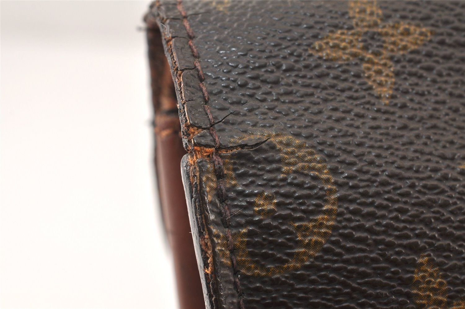 Authentic Louis Vuitton Monogram Monceau 2Way Hand Bag M51187 Junk 4538K