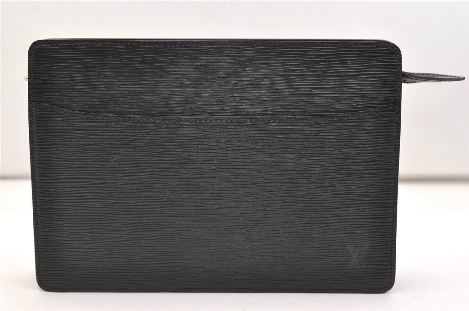 Authentic Louis Vuitton Epi Pochette Homme Clutch Hand Bag Black M52522 LV 4539J