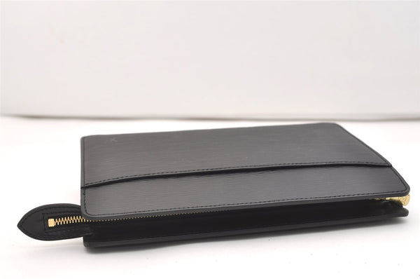 Authentic Louis Vuitton Epi Pochette Homme Clutch Hand Bag Black M52522 LV 4539J