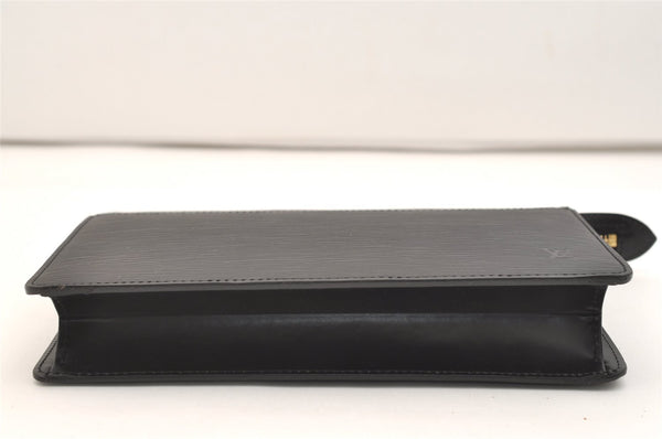 Authentic Louis Vuitton Epi Pochette Homme Clutch Hand Bag Black M52522 LV 4539J
