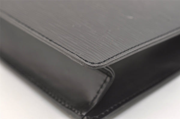 Authentic Louis Vuitton Epi Pochette Homme Clutch Hand Bag Black M52522 LV 4539J