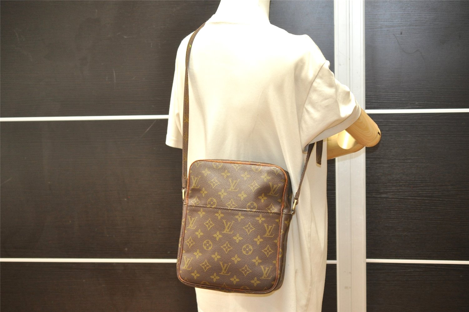 Auth Louis Vuitton Monogram Petit Marceau Shoulder Cross Bag Old Model LV 4539K
