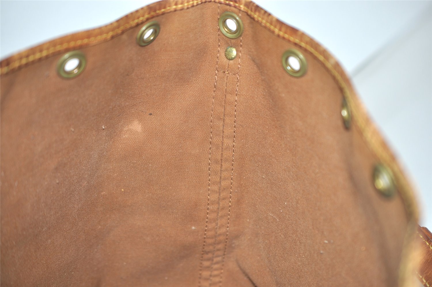 Authentic Louis Vuitton Monogram Petit Noe M42226 Shoulder Drawstring Bag 4540I