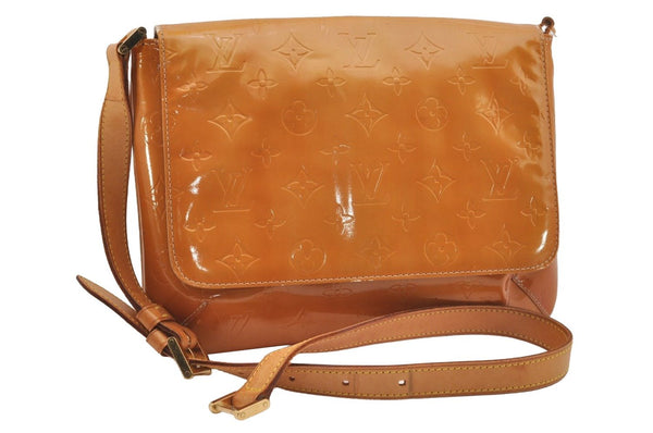 Auth Louis Vuitton Vernis Thompson Street Shoulder Bag Yellow M91008 Junk 4540J