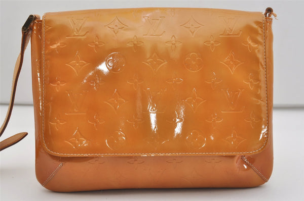Auth Louis Vuitton Vernis Thompson Street Shoulder Bag Yellow M91008 Junk 4540J