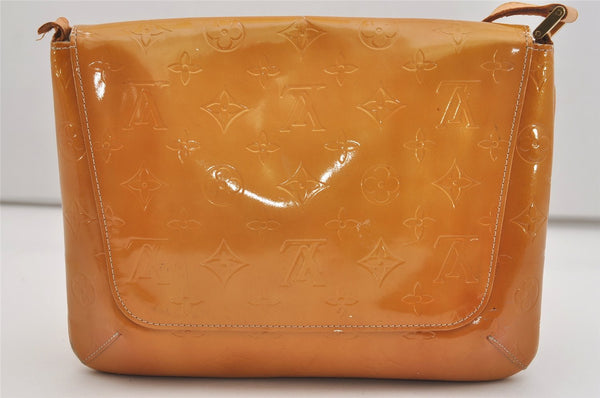 Auth Louis Vuitton Vernis Thompson Street Shoulder Bag Yellow M91008 Junk 4540J