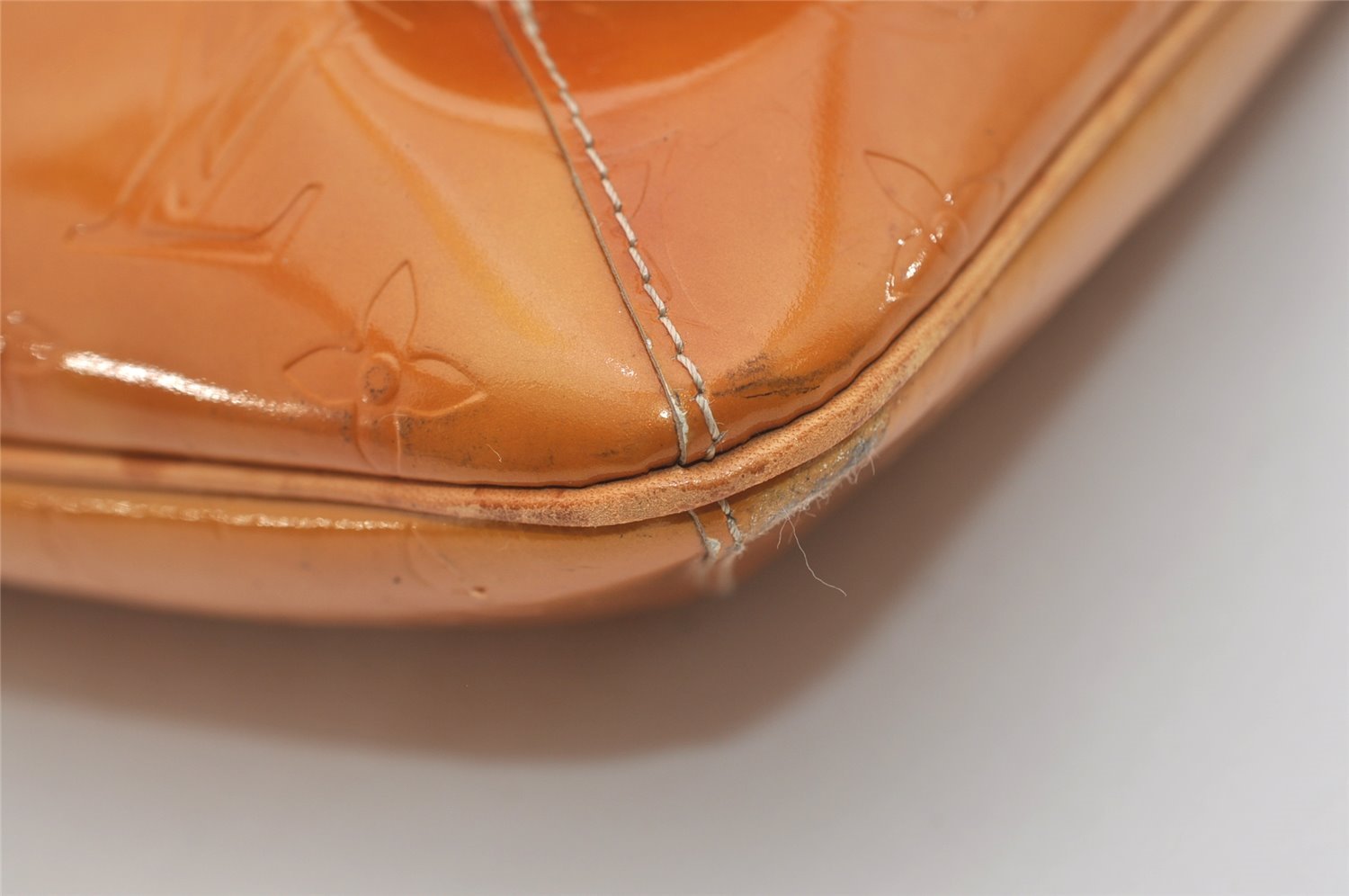 Auth Louis Vuitton Vernis Thompson Street Shoulder Bag Yellow M91008 Junk 4540J