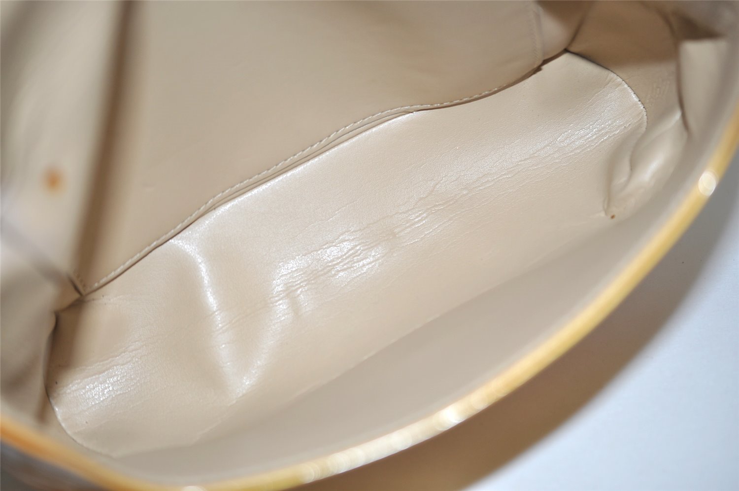 Auth Louis Vuitton Vernis Thompson Street Shoulder Bag Yellow M91008 Junk 4540J