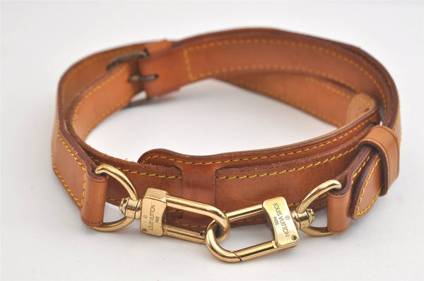 Authentic Louis Vuitton Leather Shoulder Strap Beige 41.1-48" LV 4540K