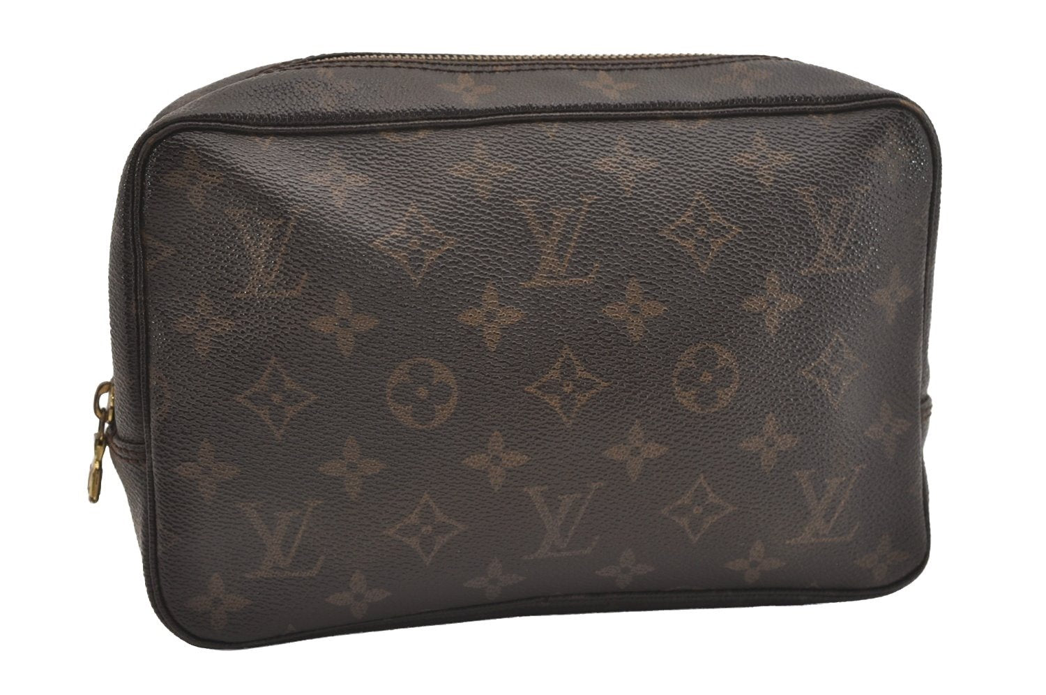 Auth Louis Vuitton Monogram Trousse Toilette 23 Clutch Hand Bag M47524 LV 4541J