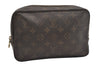 Auth Louis Vuitton Monogram Trousse Toilette 23 Clutch Hand Bag M47524 LV 4541J