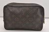 Auth Louis Vuitton Monogram Trousse Toilette 23 Clutch Hand Bag M47524 LV 4541J