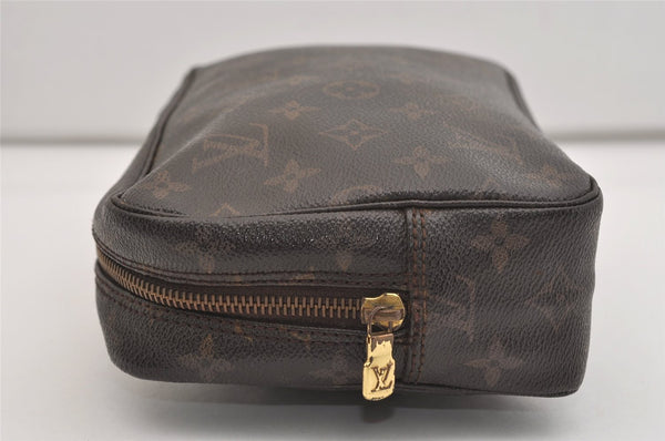 Auth Louis Vuitton Monogram Trousse Toilette 23 Clutch Hand Bag M47524 LV 4541J
