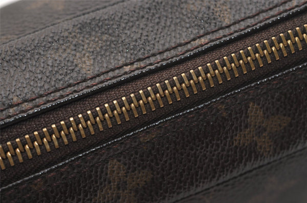Auth Louis Vuitton Monogram Trousse Toilette 23 Clutch Hand Bag M47524 LV 4541J