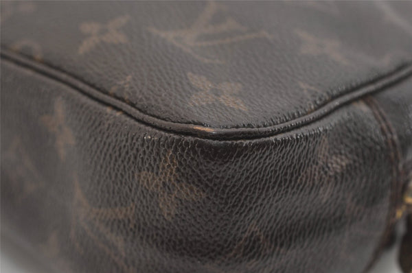 Auth Louis Vuitton Monogram Trousse Toilette 23 Clutch Hand Bag M47524 LV 4541J