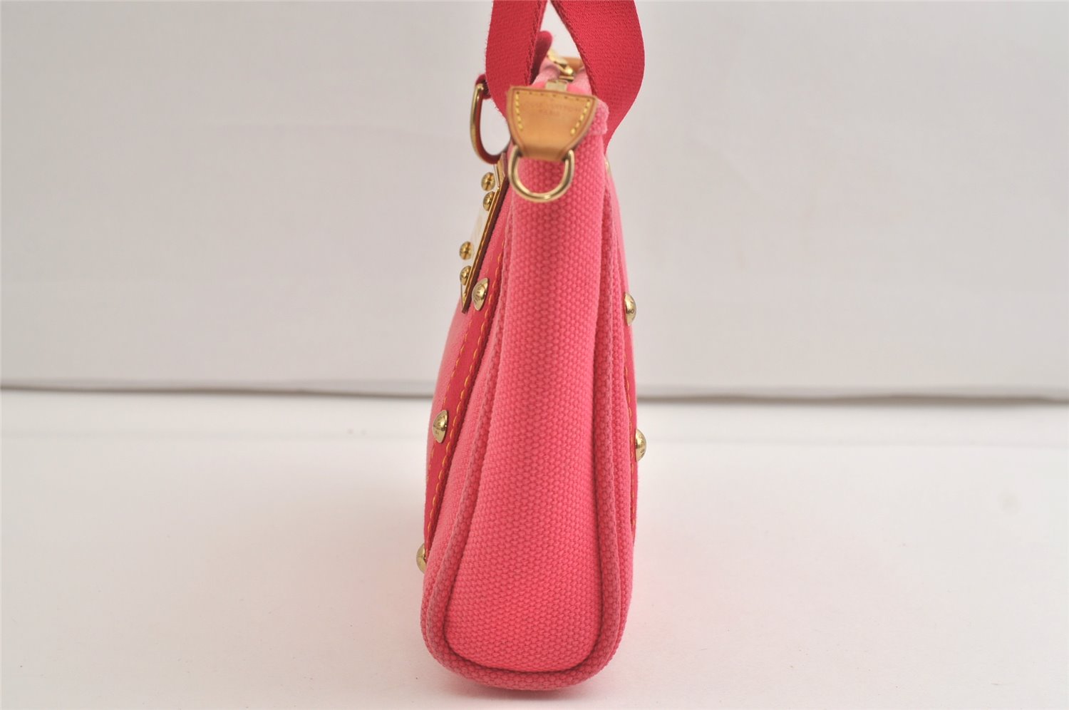 Authentic Louis Vuitton Antigua Cabas PM Hand Bag Pink M40088 LV 4541K