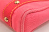 Authentic Louis Vuitton Antigua Cabas PM Hand Bag Pink M40088 LV 4541K