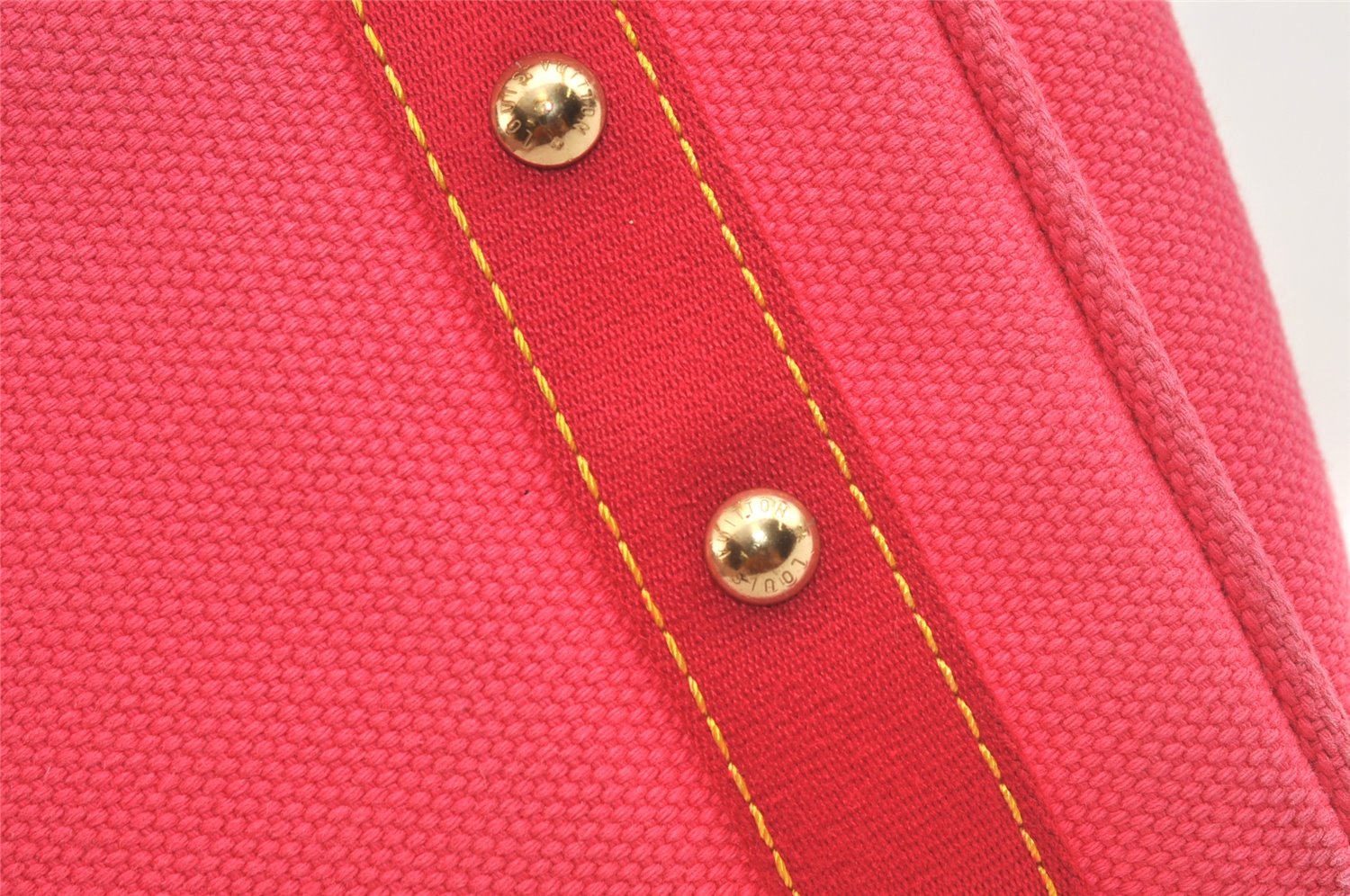 Authentic Louis Vuitton Antigua Cabas PM Hand Bag Pink M40088 LV 4541K