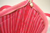 Authentic Louis Vuitton Antigua Cabas PM Hand Bag Pink M40088 LV 4541K