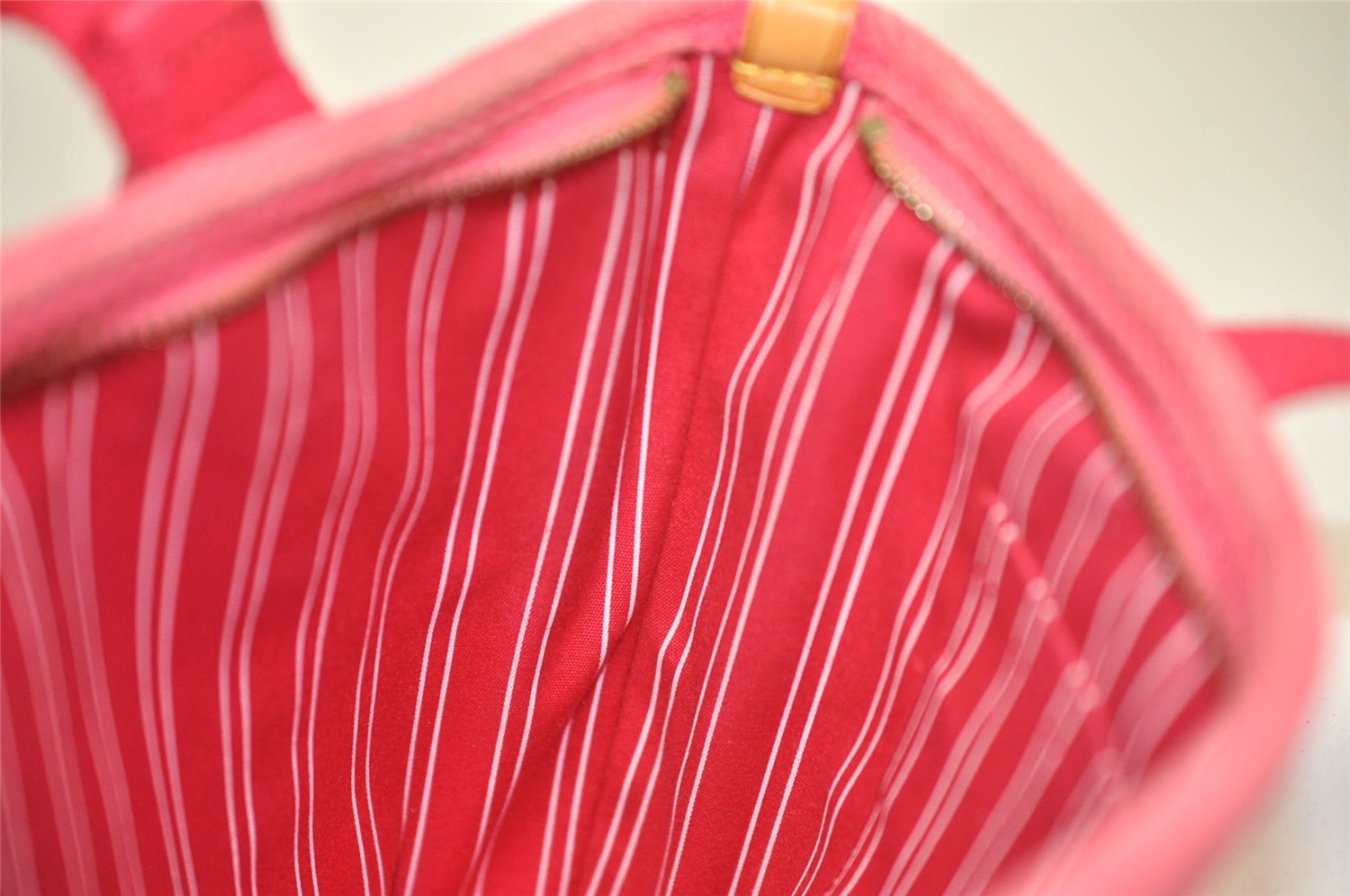 Authentic Louis Vuitton Antigua Cabas PM Hand Bag Pink M40088 LV 4541K