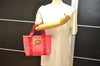 Authentic Louis Vuitton Antigua Cabas PM Hand Bag Pink M40088 LV 4541K