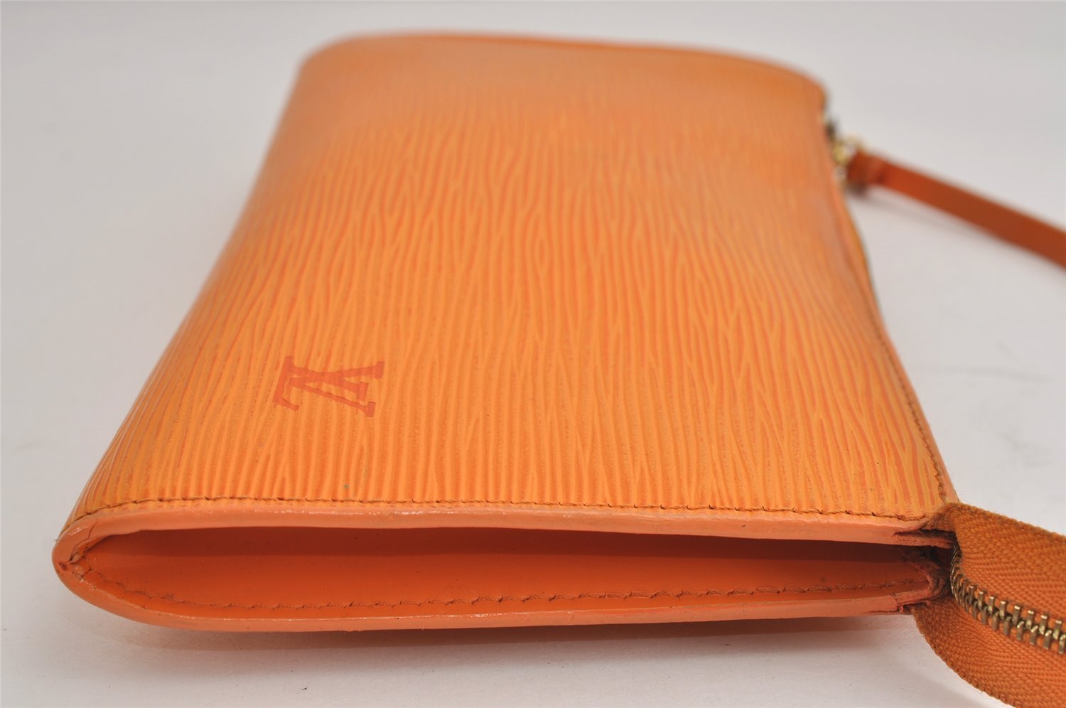 Authentic Louis Vuitton Epi Pochette Accessoires Pouch Orange M5294H LV 4542J