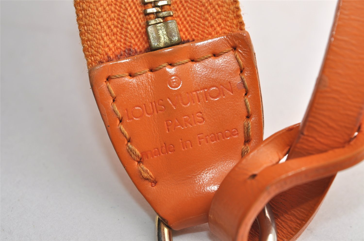 Authentic Louis Vuitton Epi Pochette Accessoires Pouch Orange M5294H LV 4542J