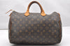 Authentic Louis Vuitton Monogram Speedy 35 Hand Boston Bag M41524 LV 4543K