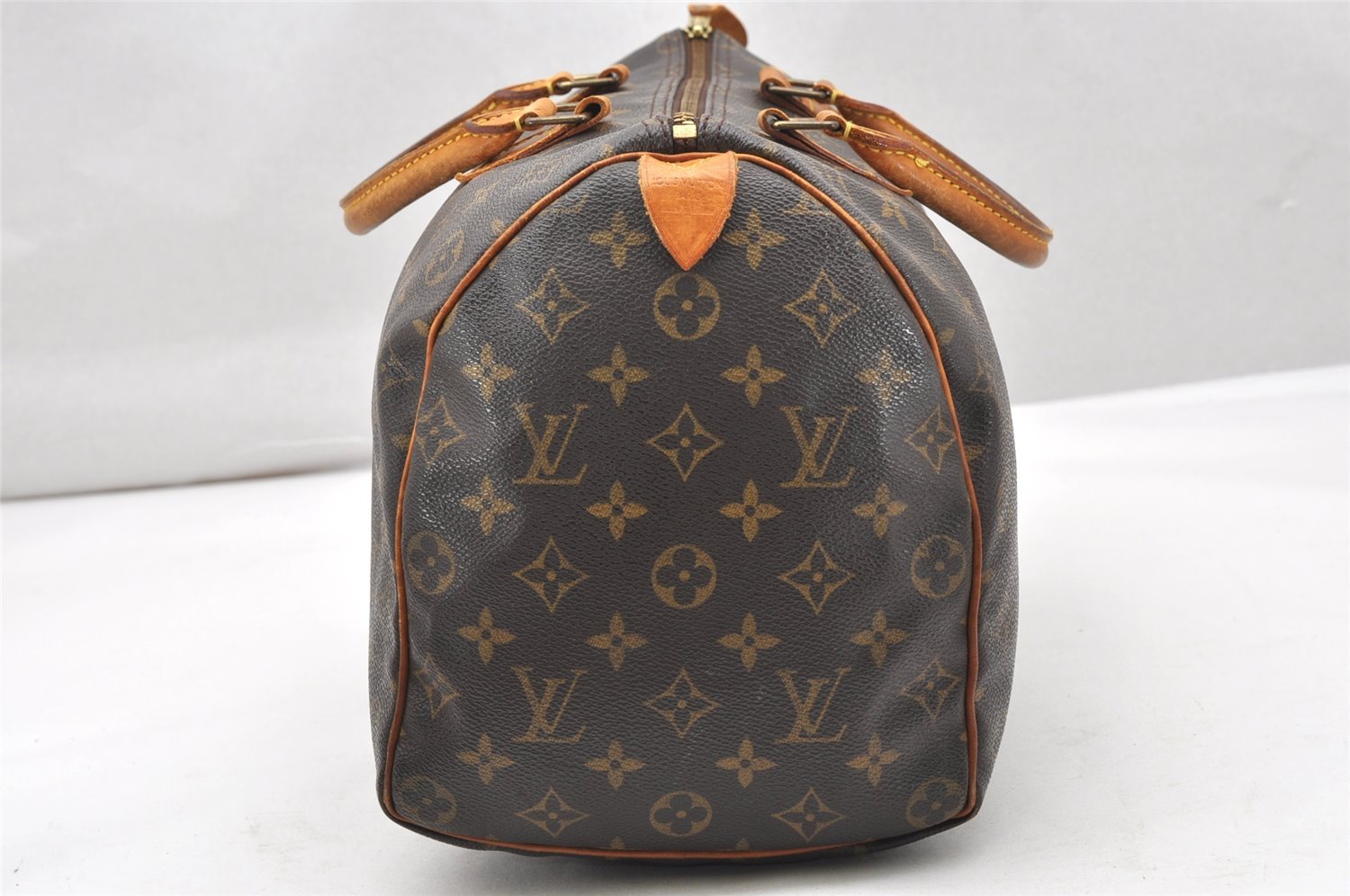 Authentic Louis Vuitton Monogram Speedy 35 Hand Boston Bag M41524 LV 4543K