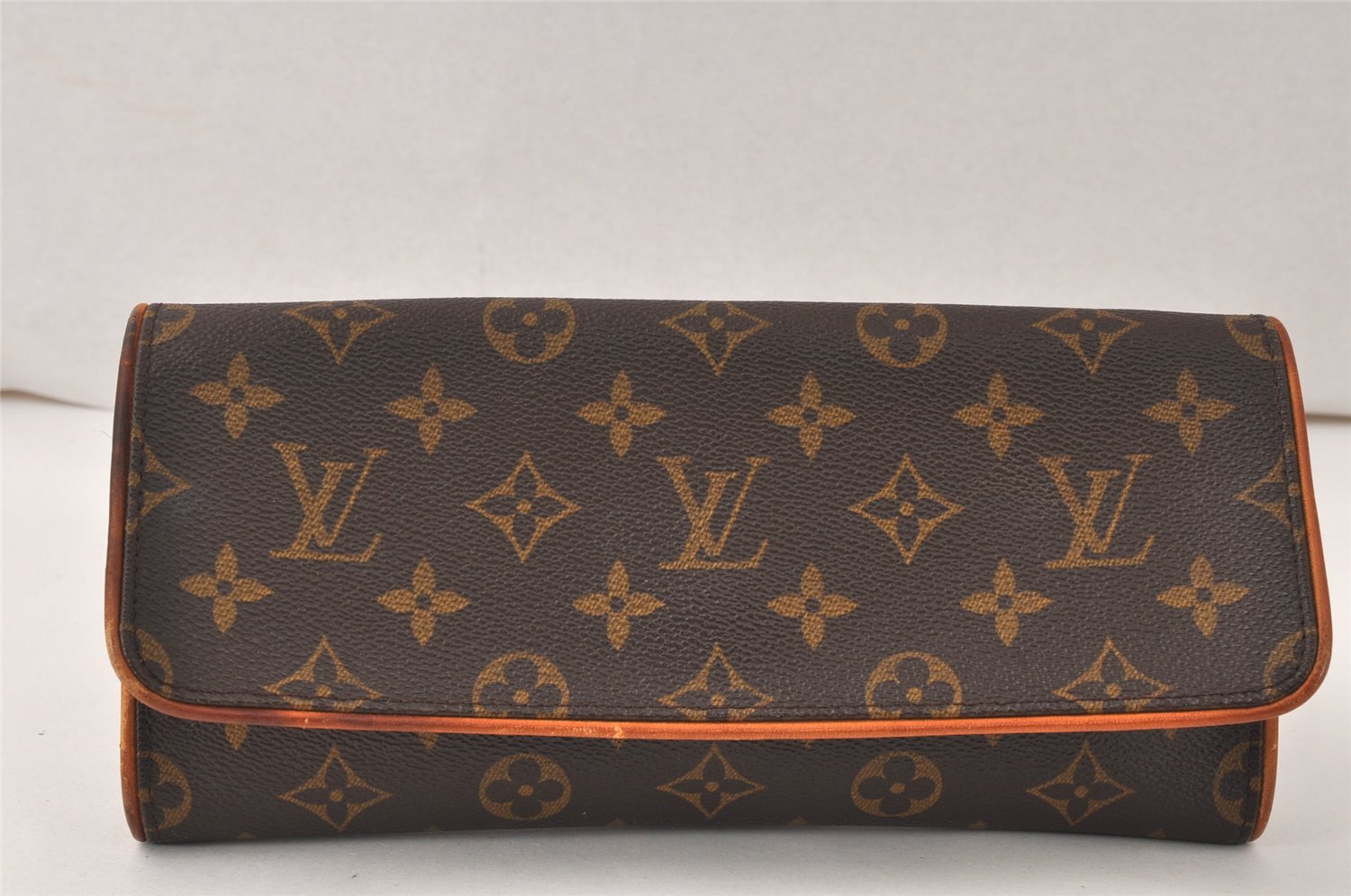 Authentic Louis Vuitton Monogram Pochette Twin GM Shoulder Bag M51852 LV 4544K
