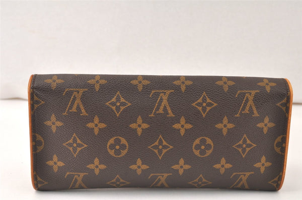 Authentic Louis Vuitton Monogram Pochette Twin GM Shoulder Bag M51852 LV 4544K