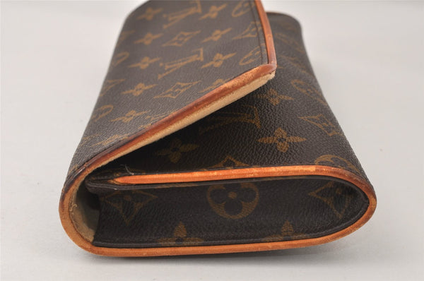Authentic Louis Vuitton Monogram Pochette Twin GM Shoulder Bag M51852 LV 4544K