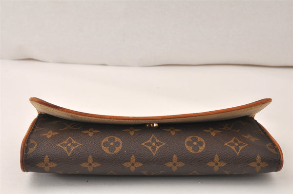 Authentic Louis Vuitton Monogram Pochette Twin GM Shoulder Bag M51852 LV 4544K