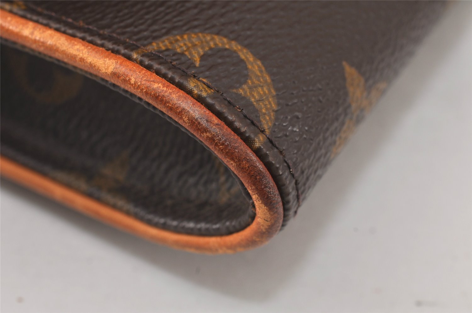 Authentic Louis Vuitton Monogram Pochette Twin GM Shoulder Bag M51852 LV 4544K