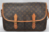 Authentic Louis Vuitton Monogram Gibeciere GM Shoulder Cross Bag M42246 LV 4546K