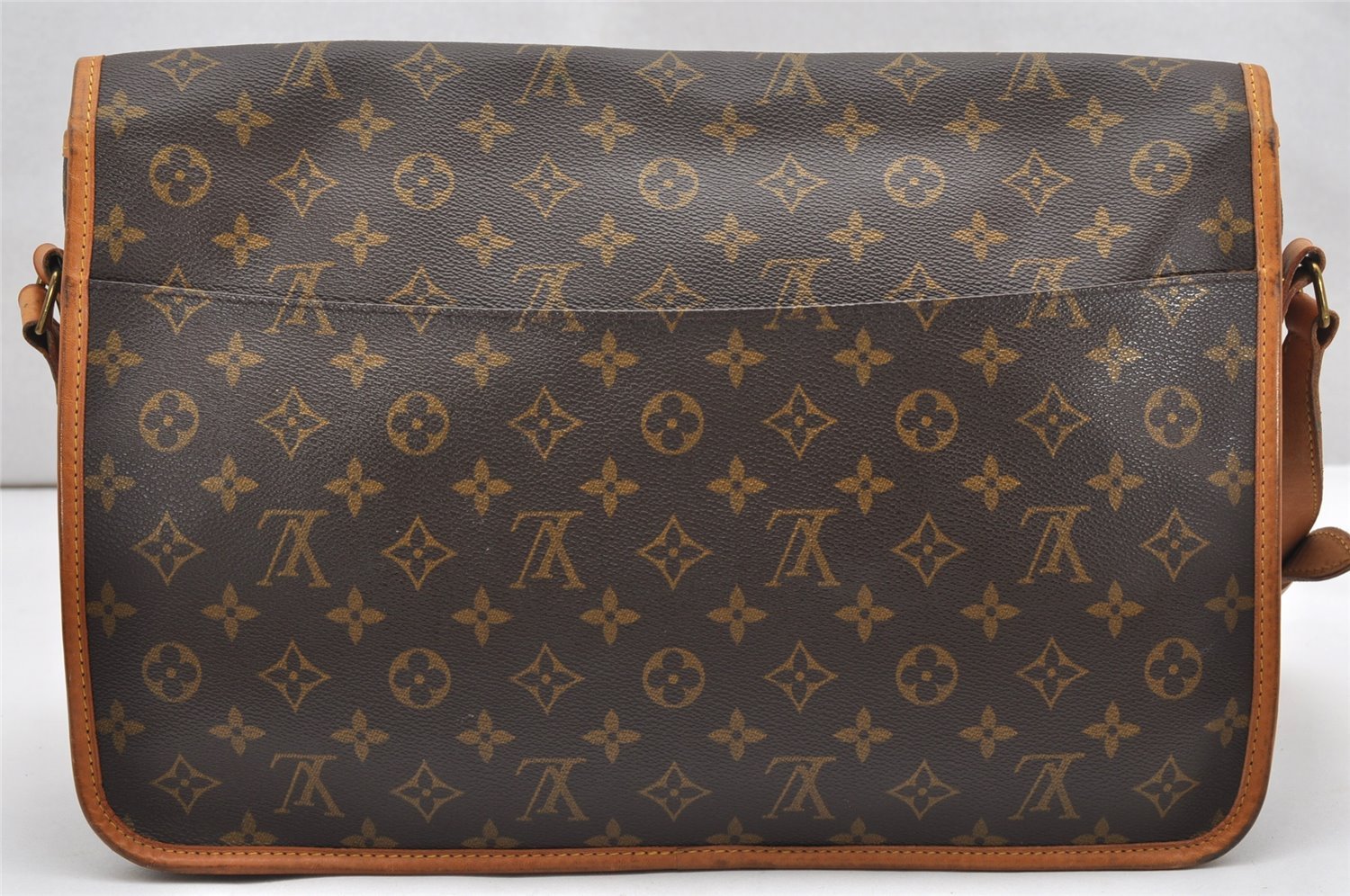 Authentic Louis Vuitton Monogram Gibeciere GM Shoulder Cross Bag M42246 LV 4546K