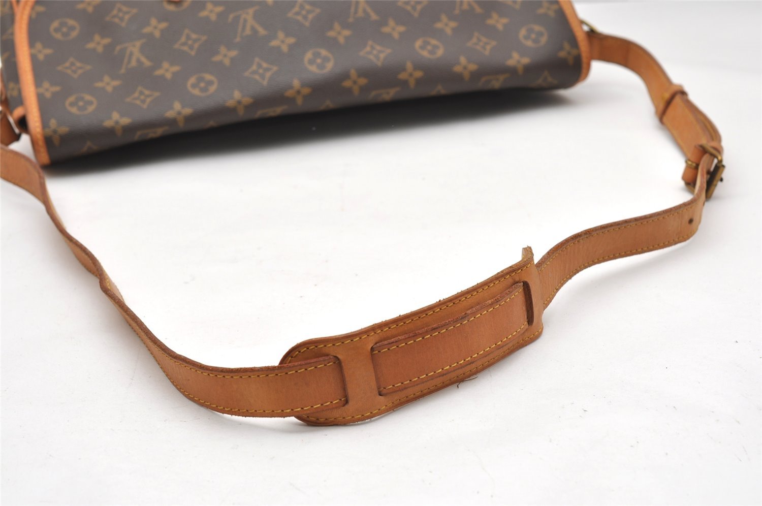 Authentic Louis Vuitton Monogram Gibeciere GM Shoulder Cross Bag M42246 LV 4546K