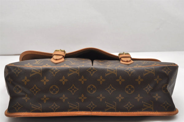 Authentic Louis Vuitton Monogram Gibeciere GM Shoulder Cross Bag M42246 LV 4546K