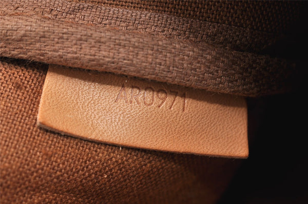 Authentic Louis Vuitton Monogram Gibeciere GM Shoulder Cross Bag M42246 LV 4546K