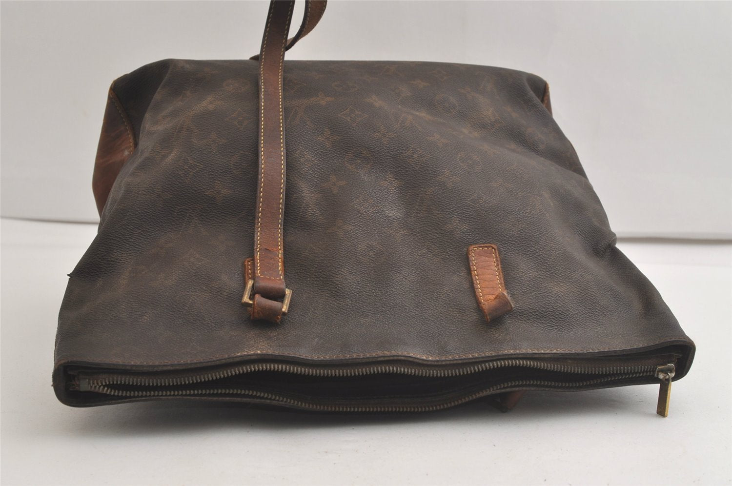Authentic Louis Vuitton Monogram Cabas Mezzo Shoulder Tote Bag M51151 Junk 4547K