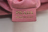 Authentic PRADA Vintage Nylon Tessuto Leather Shoulder Tote Bag Pink 4548I