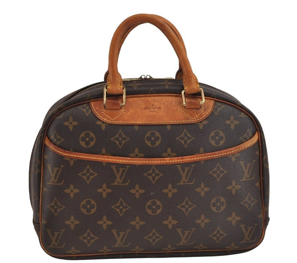 Authentic Louis Vuitton Monogram Trouville Hand Bag Purse M42228 LV 4548J