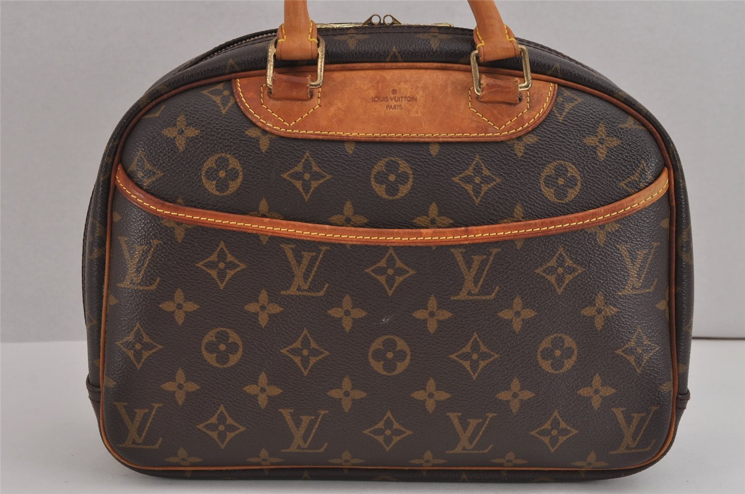 Authentic Louis Vuitton Monogram Trouville Hand Bag Purse M42228 LV 4548J