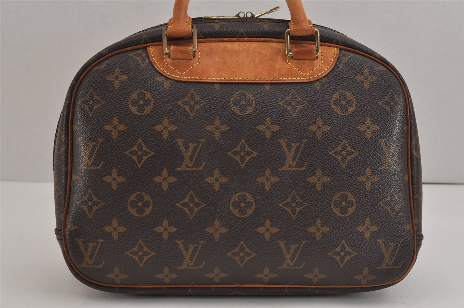 Authentic Louis Vuitton Monogram Trouville Hand Bag Purse M42228 LV 4548J
